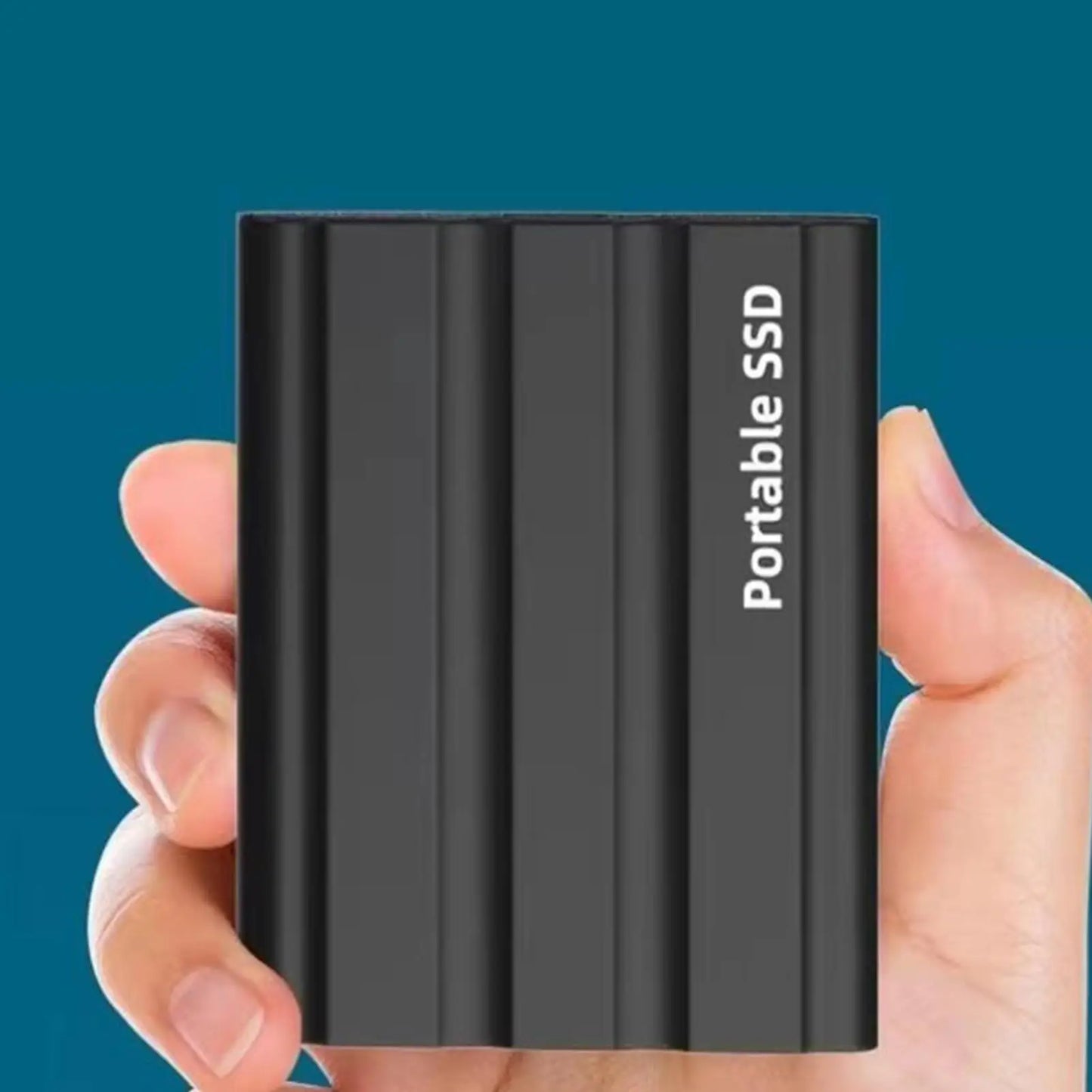 Bærbar ekstern harddisk 1TB, højhastigheds metal HDD/SSD til telefon og laptop