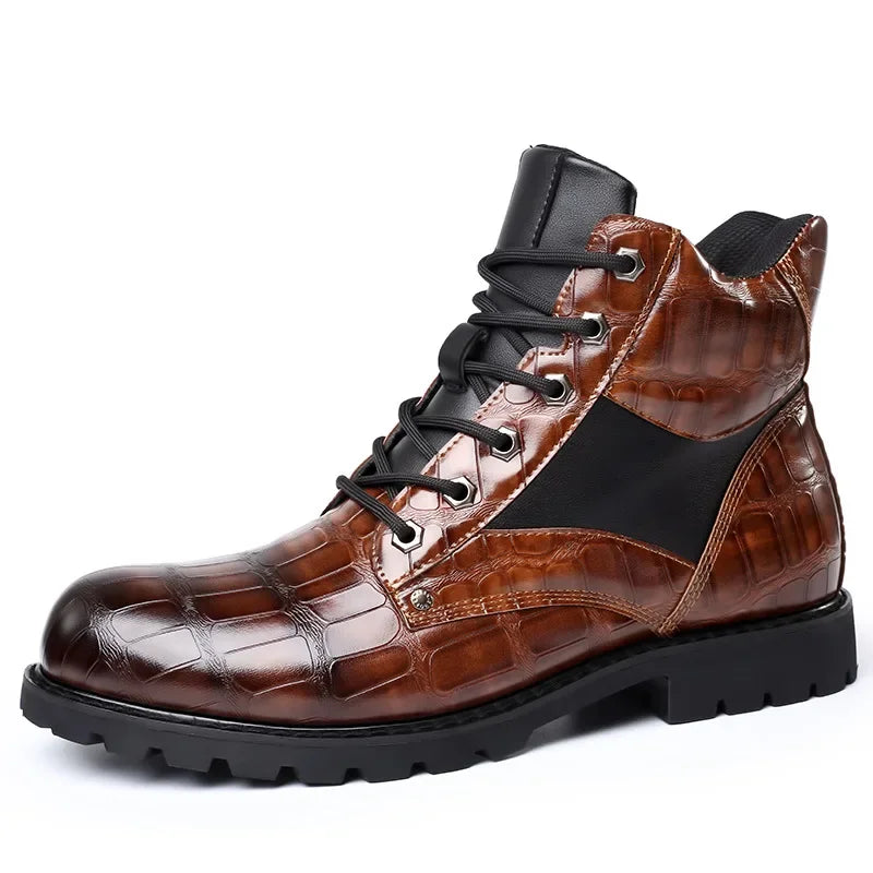 Stylish krokodilleder Stiefel für besondere Anlässe