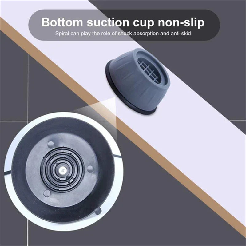 SilentGuard – Anti-Vibrations- & Anti-Rutsch-Pads für Waschmaschinen & Möbel (4 Stück)
