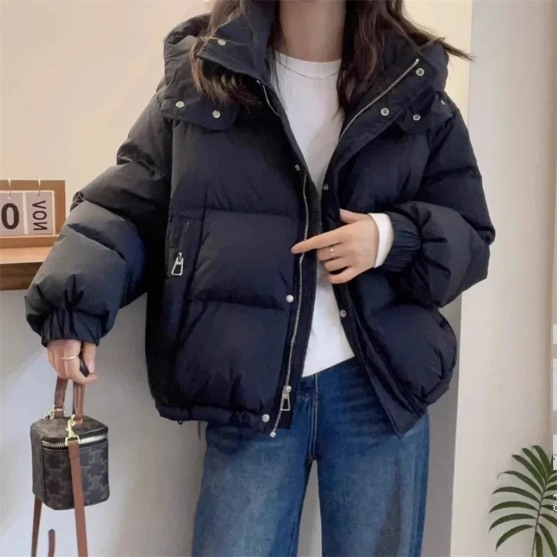 Oversized Pufferjas met Capuchon