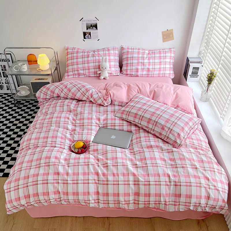 CozyStripe | All-Seasons Polyester Dekbedovertrek - Bliss Home