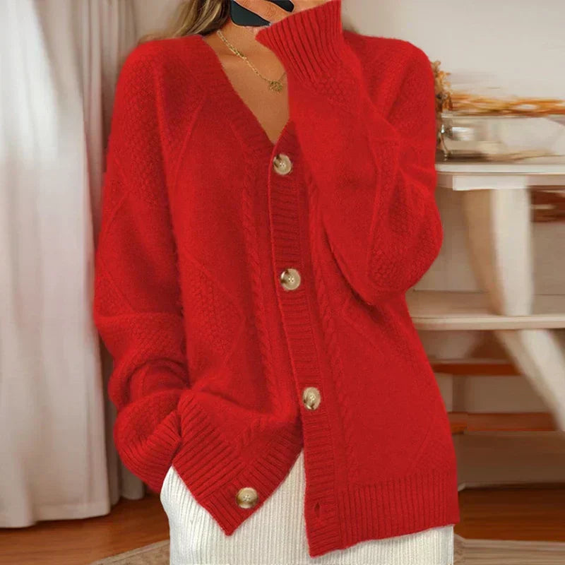 Evah | Heritage Knit Button Cardigan