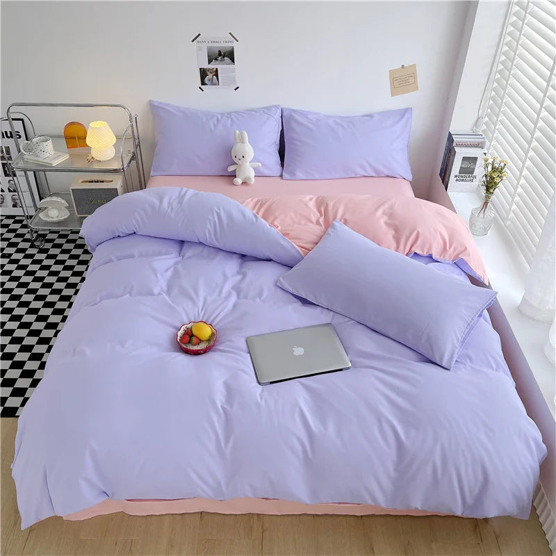 CozyStripe | All-Seasons Polyester Dekbedovertrek - Bliss Home