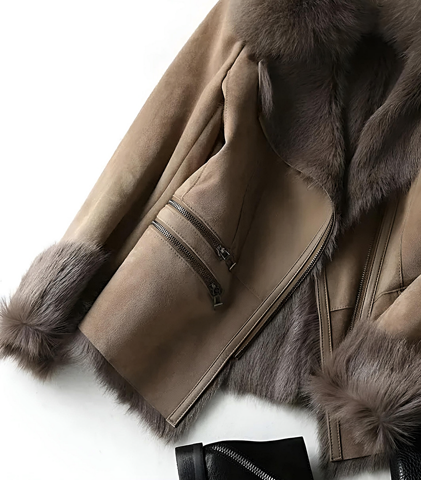 Chaqueta Tipo Biker con Cremallera para Mujer | Ideal para Otoño E Invierno