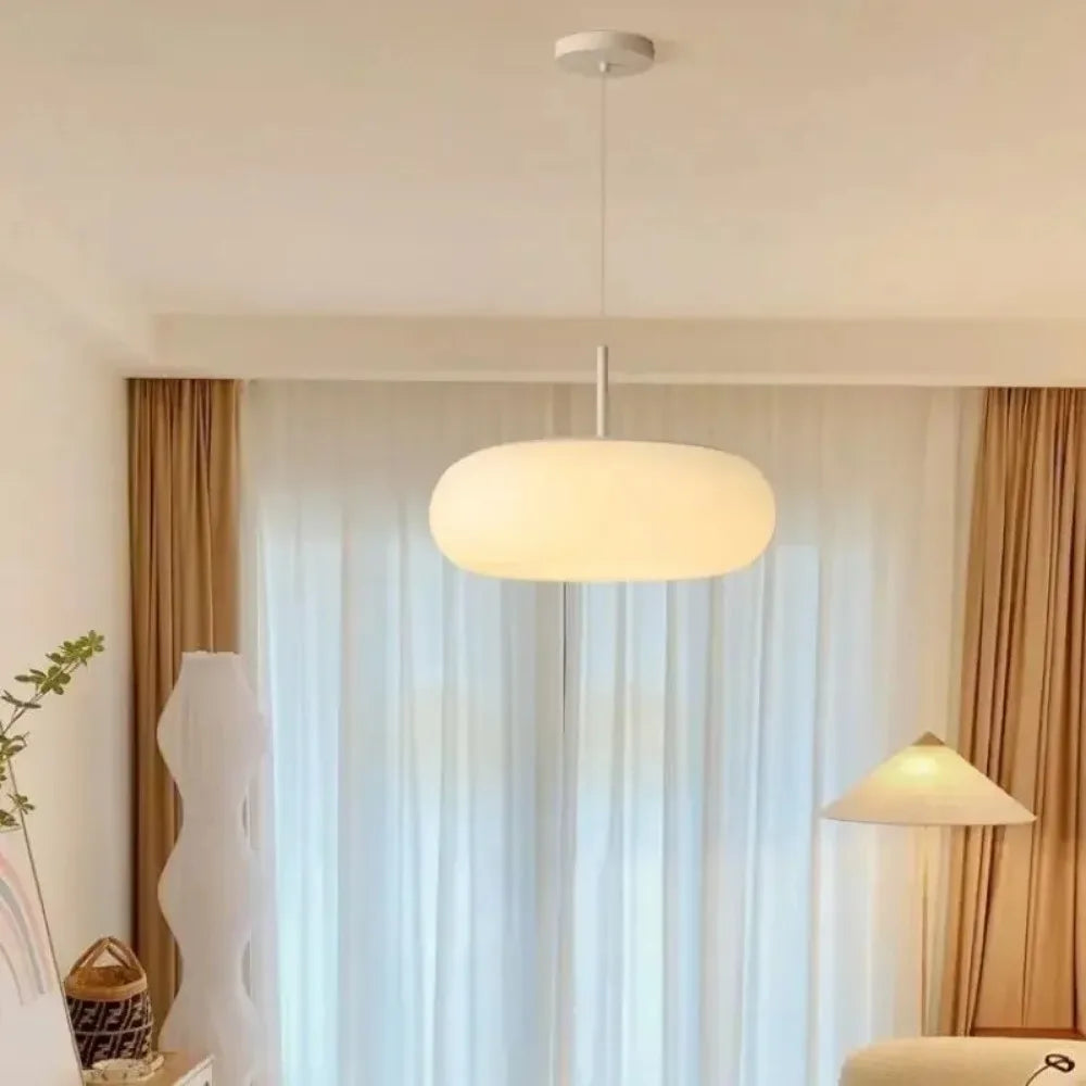 Nyxora - Moderne Crème Hanglamp in Eenvoudige Kroonluchterstijl met Warme LED Verlichting