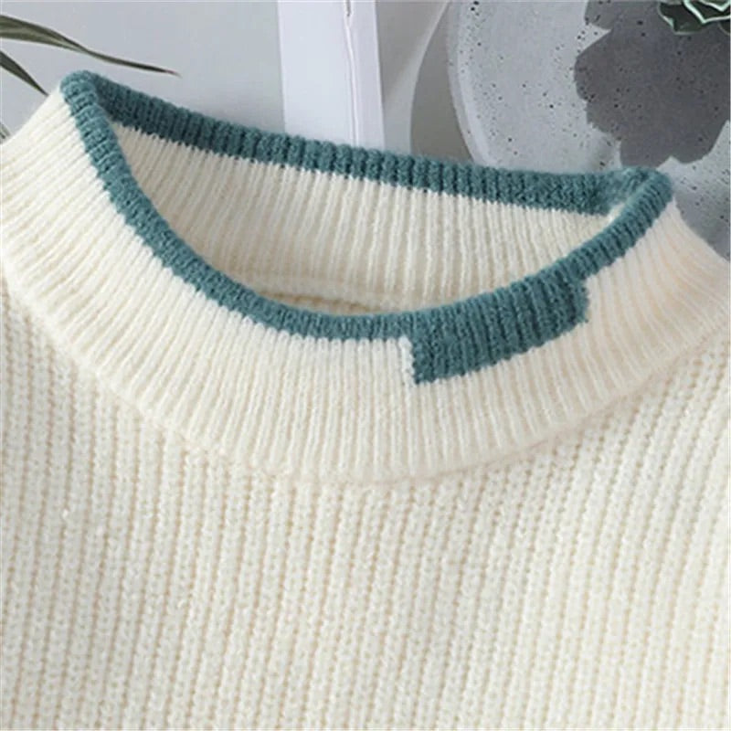 Lucas – Pull homme à motif patchwork