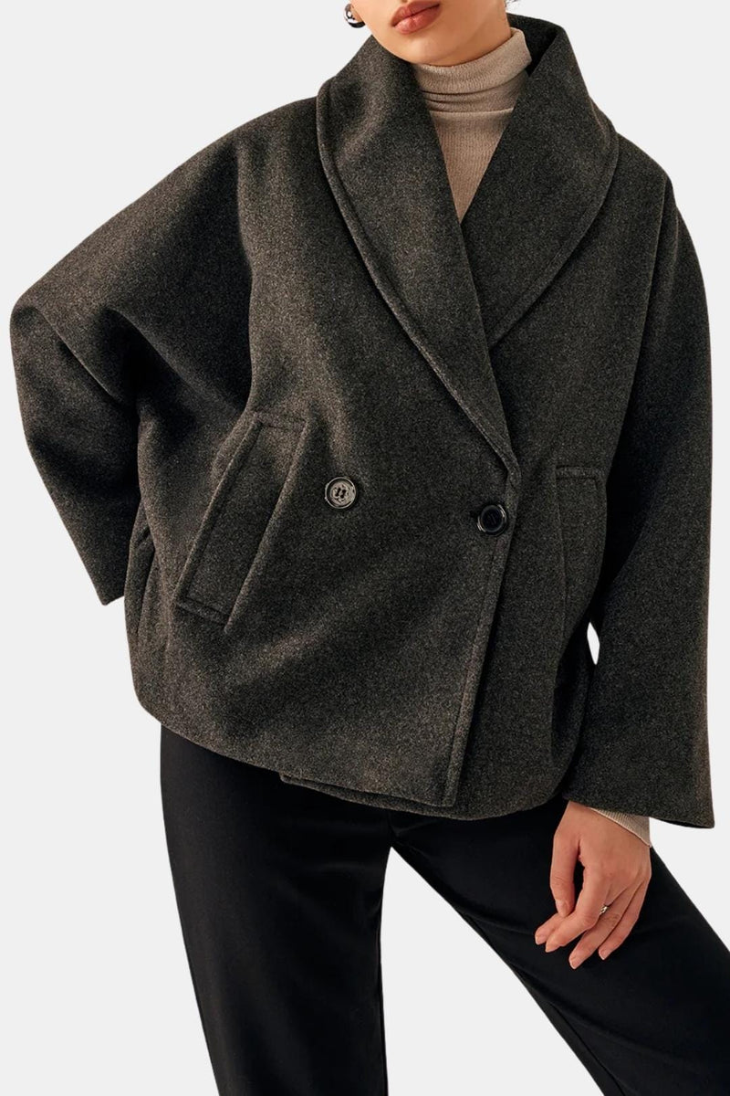 Serena – Tweed Loose-Fit Pocket Coat