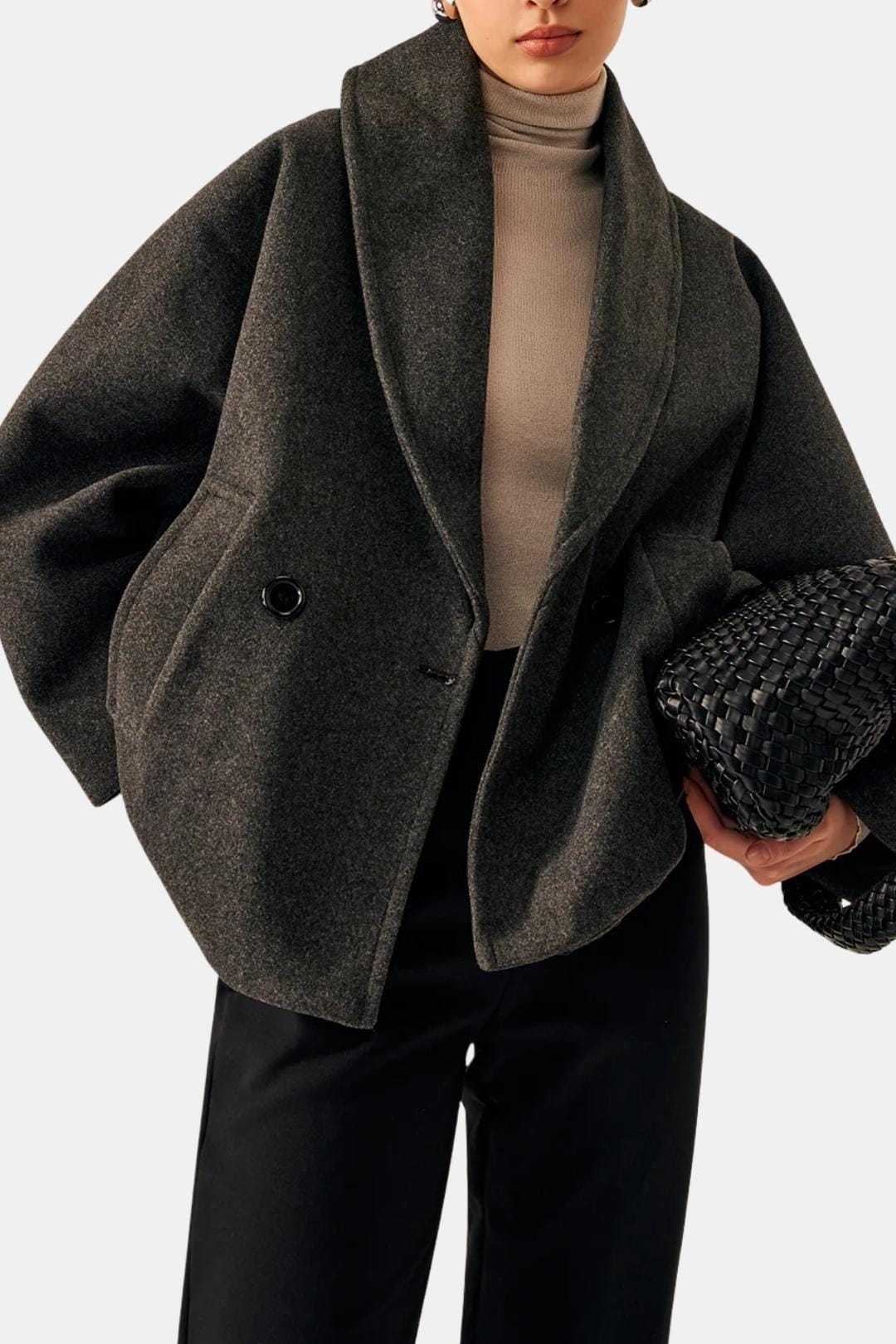 Serena – Tweed Loose-Fit Pocket Coat