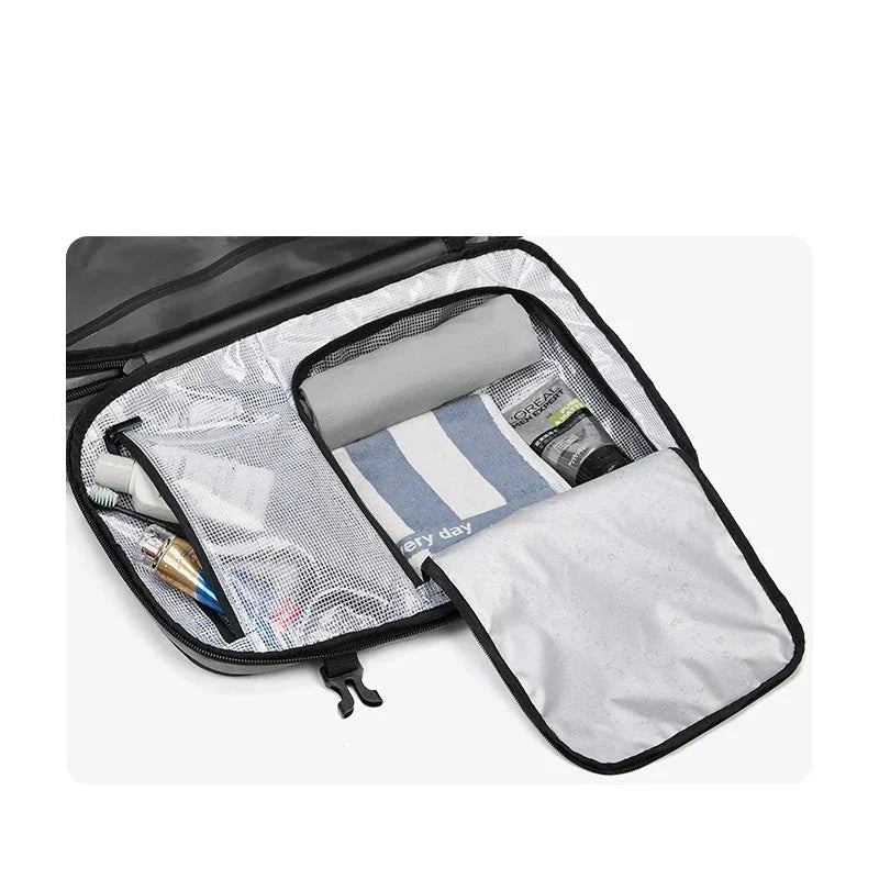 TravelEase - Sac à dos innovant avec compression sous vide et rangement organisé