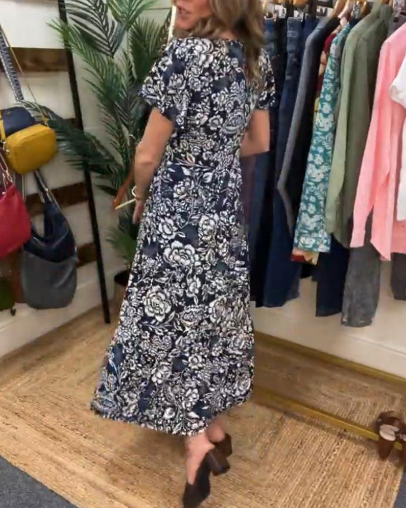 Bloom Coast Flutter Midi Dress