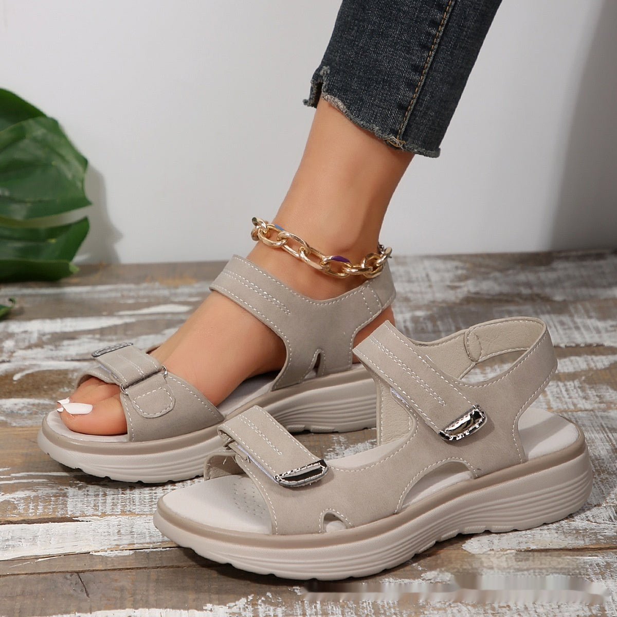 Orthopedic Walking Sandals for Women’s with Lightweight Synthetic Adjustable Comfort