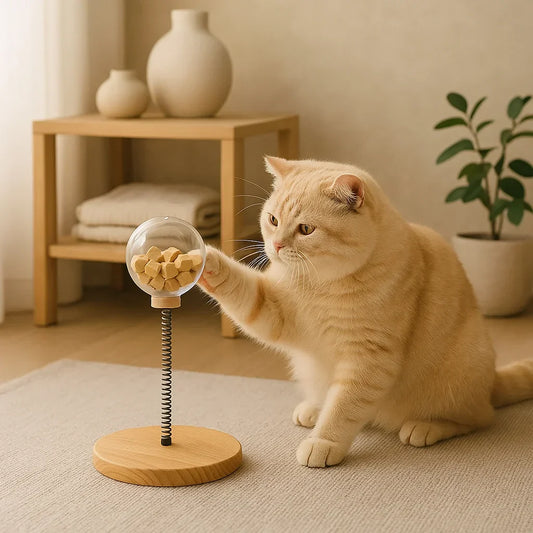 Interactive Cat Treat Dispenser Toy | Durable Snack Ball for Healthy & Happy Cats