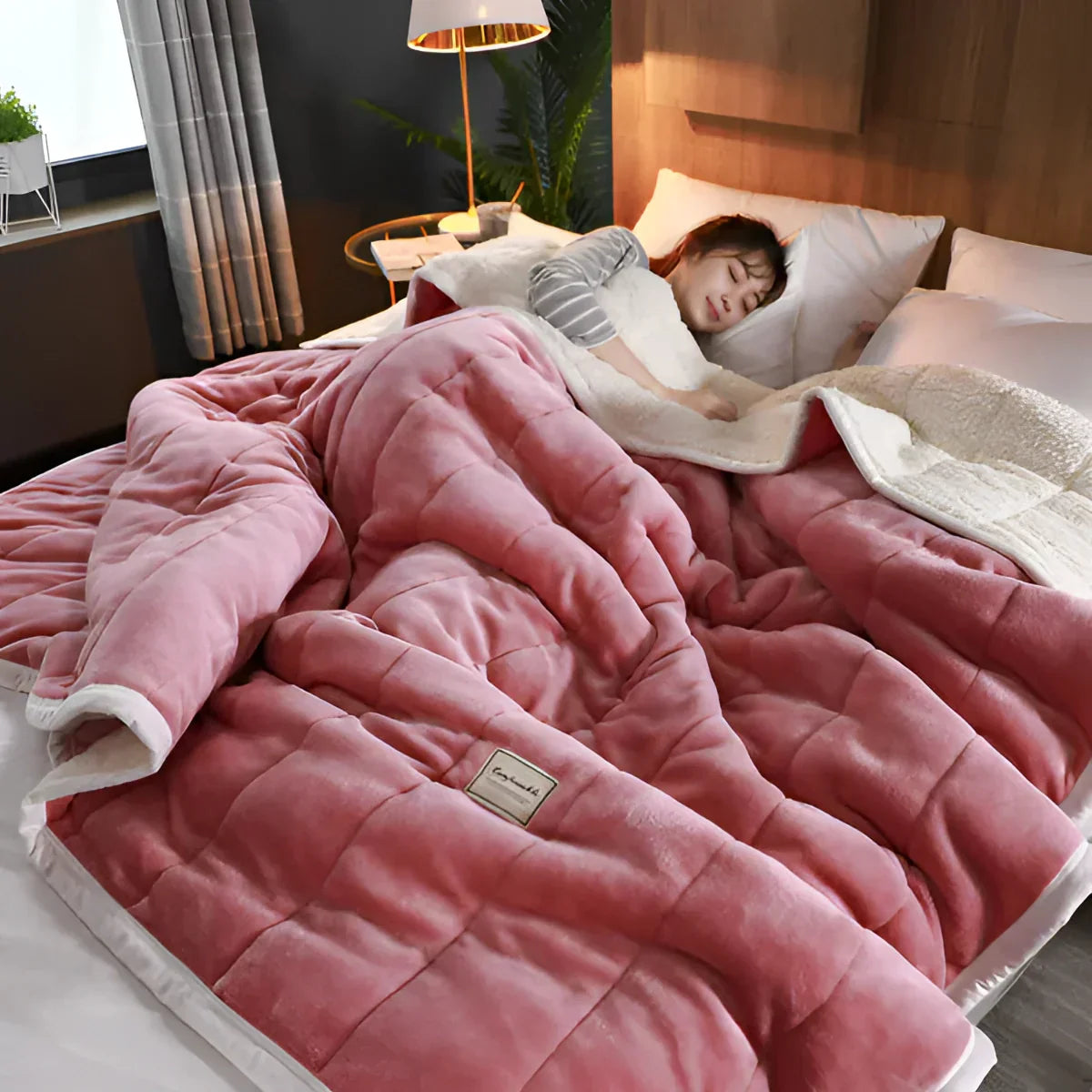 Dekbed Fleece Verwarmingsdeken – Zachte Deken Voor Stressvermindering & Diepe Rust