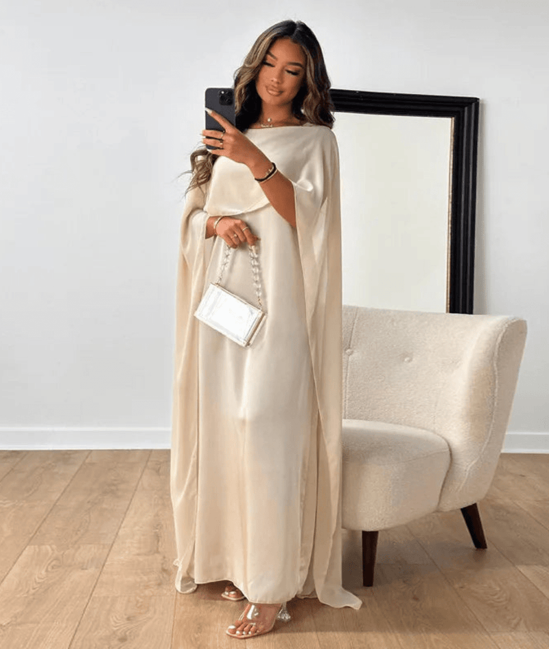 Tayma – Draped Sleeve Abaya
