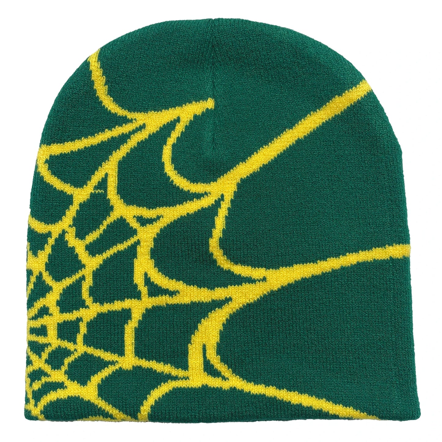 Unisex gebreide muts met spinnenwebprint, warme outdoor pullover muts met persoonlijkheid 2