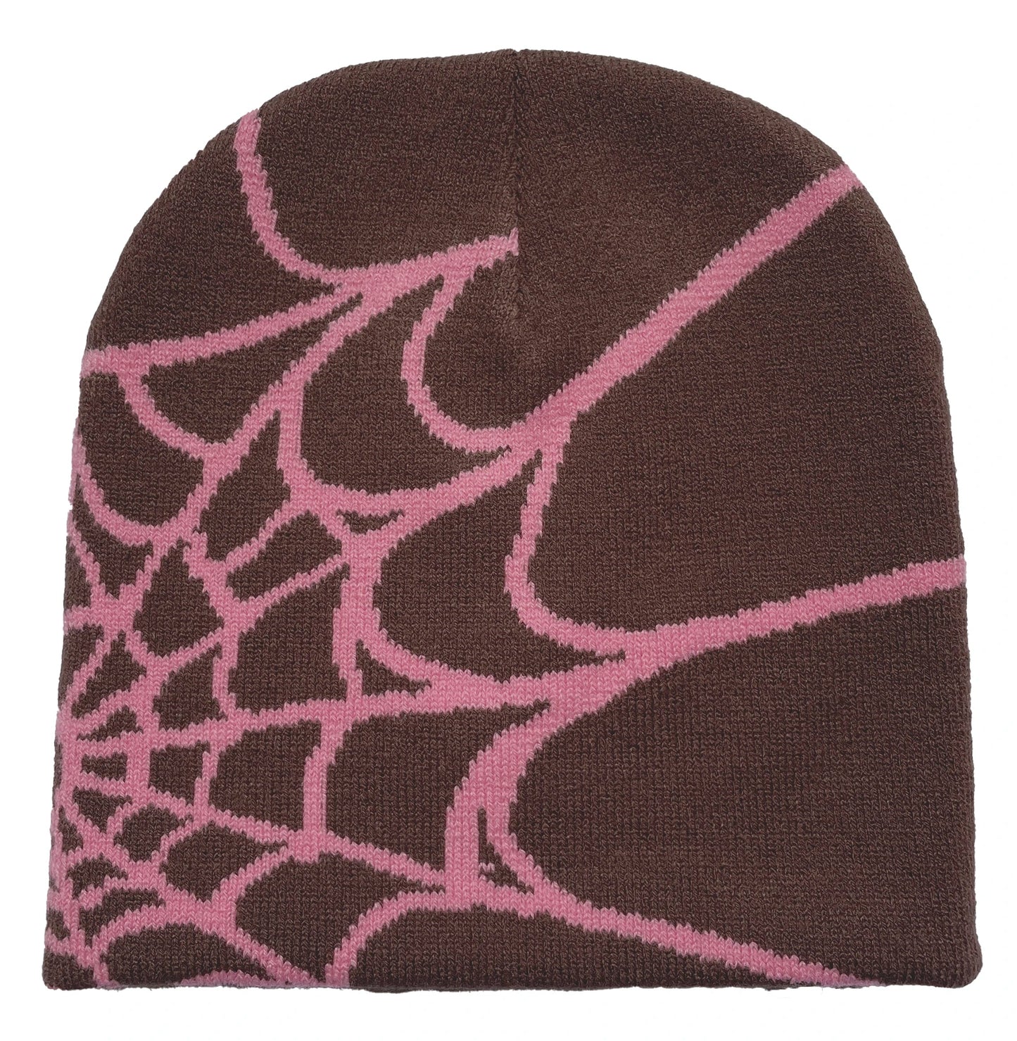 Unisex gebreide muts met spinnenwebprint, warme outdoor pullover muts met persoonlijkheid 6