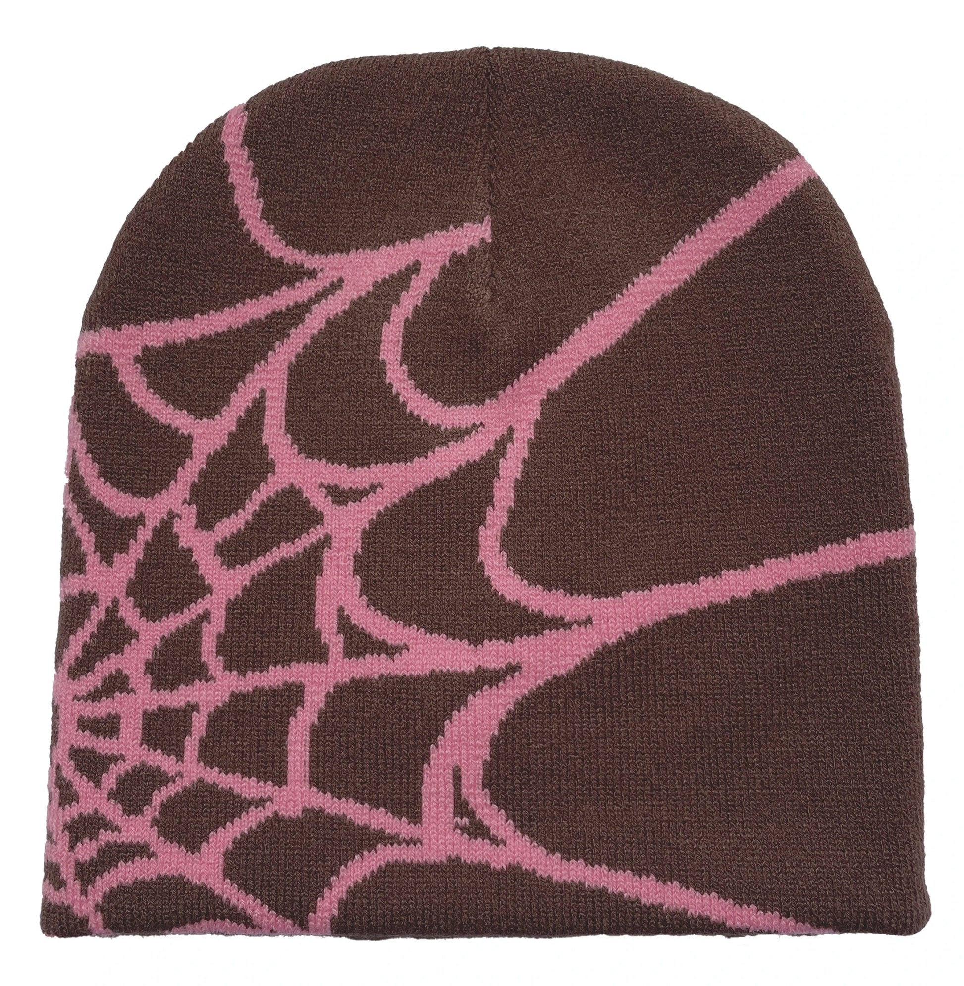 Unisex gebreide muts met spinnenwebprint, warme outdoor pullover muts met persoonlijkheid 6