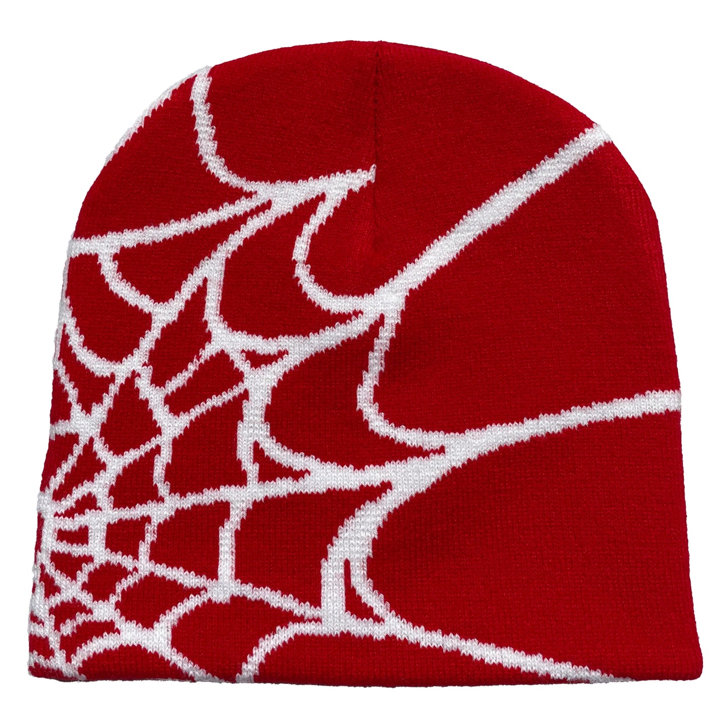 Unisex gebreide muts met spinnenwebprint, warme outdoor pullover muts met persoonlijkheid 7