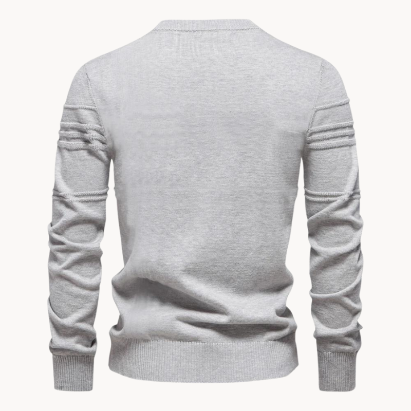 Ionel - Jersey De Cuello Redondo Con Diseño Rayado