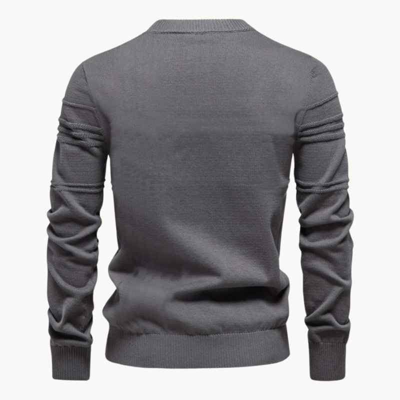 Ionel - Jersey De Cuello Redondo Con Diseño Rayado