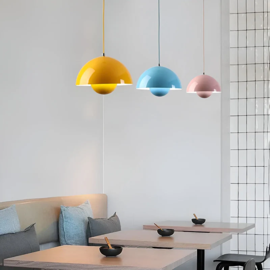 NordicBlossom – Scandinavische LED hanglamp bloemvorm – verstelbaar snoer