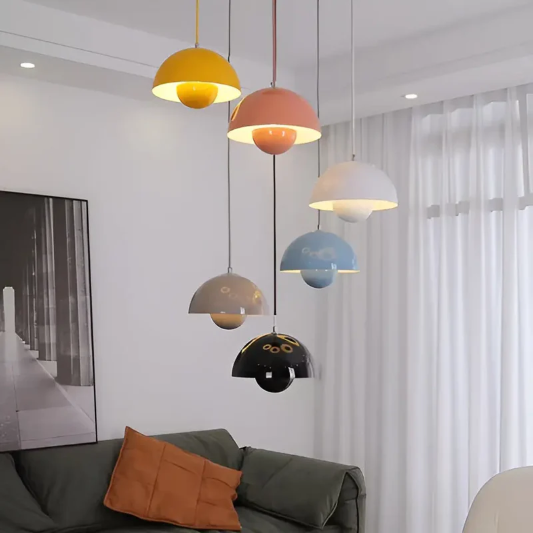 NordicBlossom – Scandinavische LED hanglamp bloemvorm – verstelbaar snoer