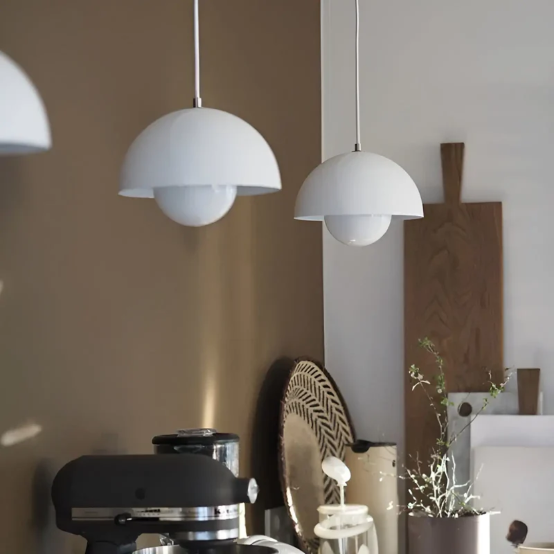 NordicBlossom – Scandinavische LED hanglamp bloemvorm – verstelbaar snoer