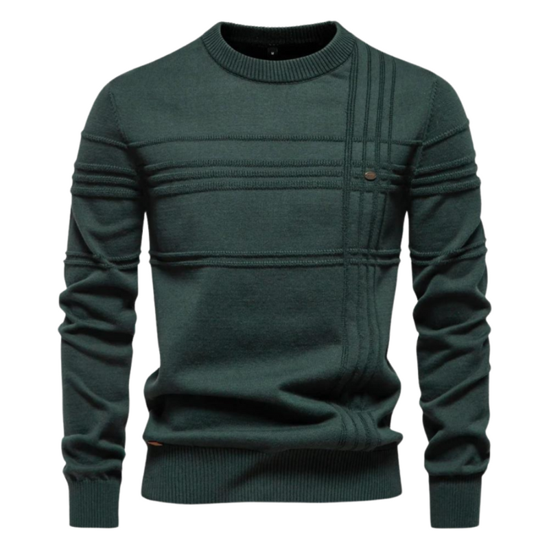 Ionel - Jersey De Cuello Redondo Con Diseño Rayado