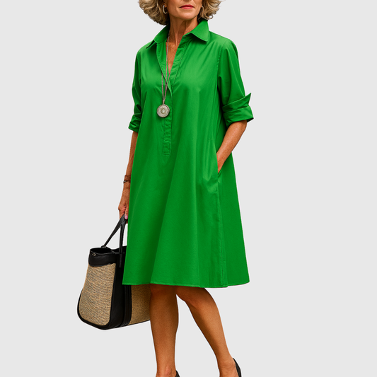 Beah | Elegant Midi Dress with Timeless Charm
