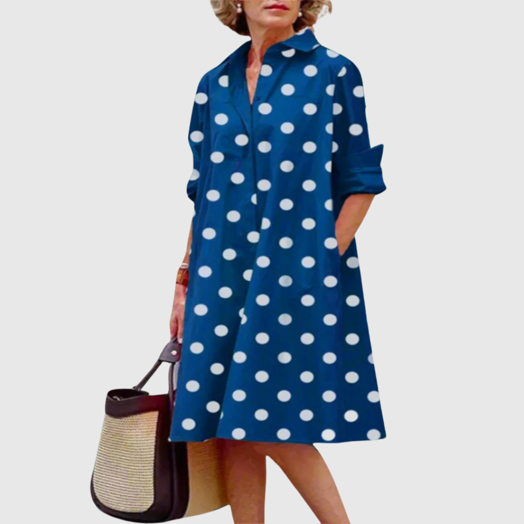 Lyra | Timeless Polka Dot Midi Dress