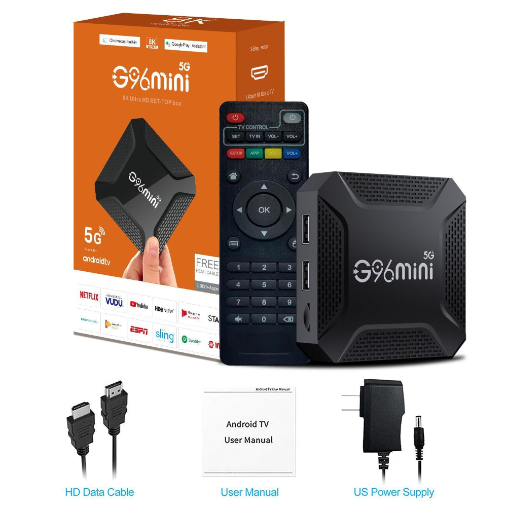 Elosung G96mini 5G Android Tv Box Rk3228 Processor 8K Hd 13.0 Wifi Smart Box(2G+16G)