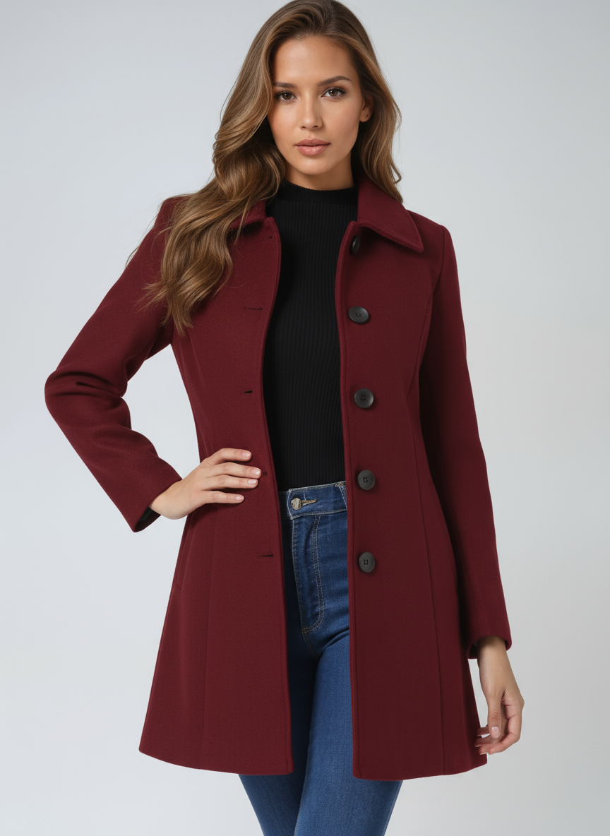 Trench invernali monopetto da donna
