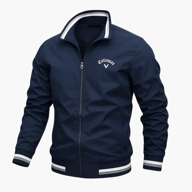 Everleigh Veste Homme Zippée – Col Montant, Coupe Régulière & Tissu Tissé Élégant