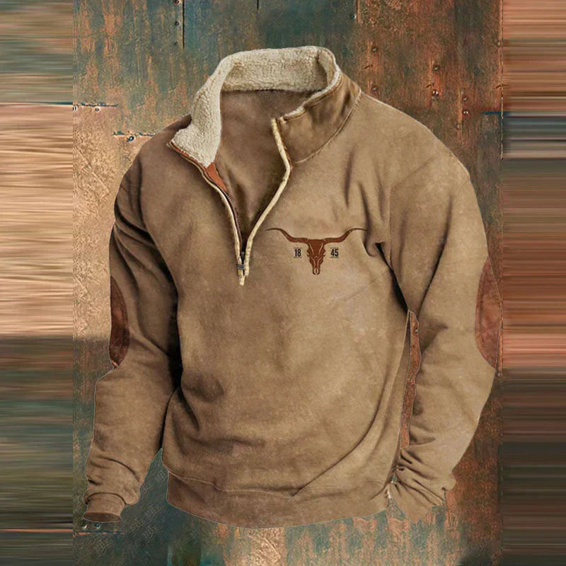 Ethan Pull Homme – Pull Zippé Moderne en Coton Doux & Confortable au Style Chic
