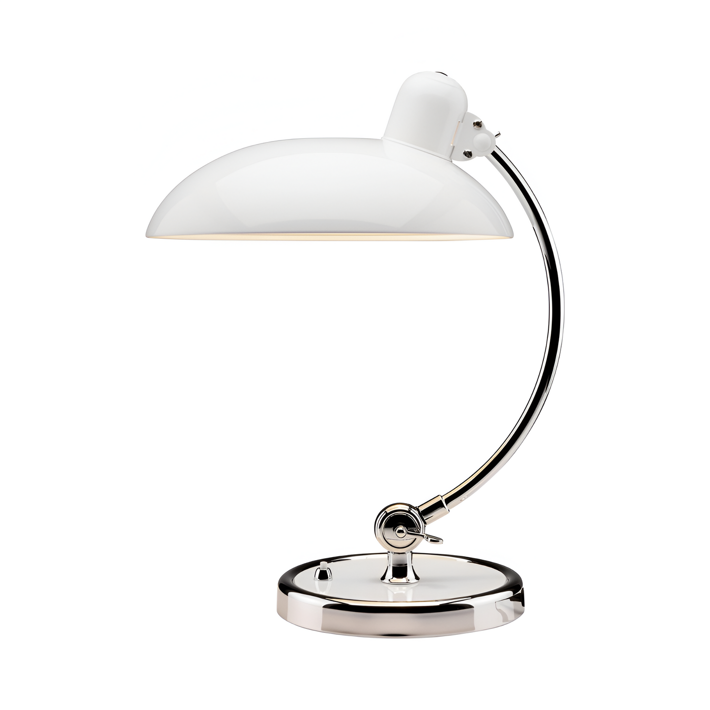 Vintage-Schreibtischlampe, verstellbar – Metallkuppel mit gebogenem Arm für Zuhause, Büro oder zum Lesen 2
