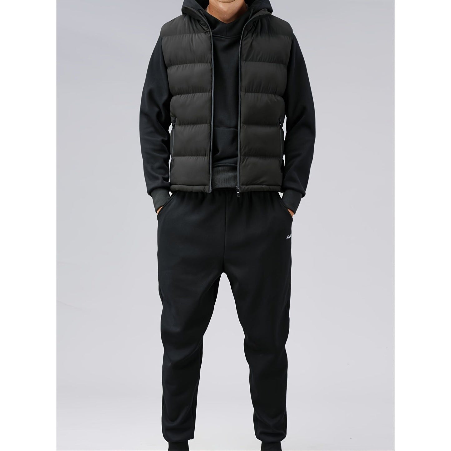 Gewatteerde Heren Bodywarmer met Ritssluiting