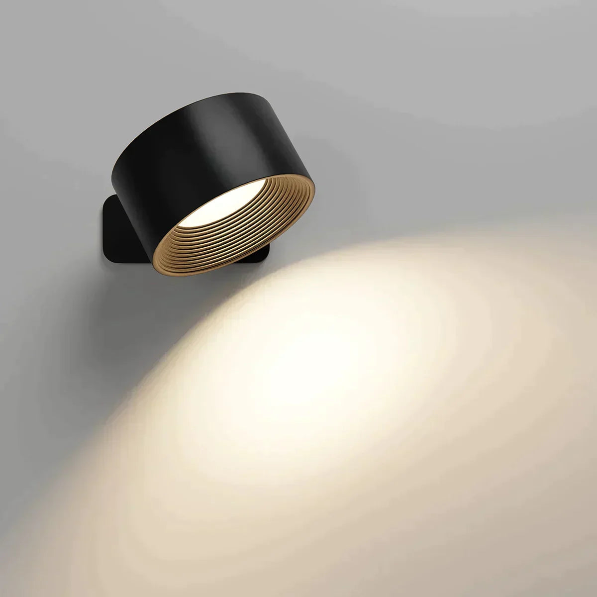 LumaSphere Draadloze Wandlamp – USB-Oplaadbaar, 360° Draaibaar & Touch Bediening LED Verlichting