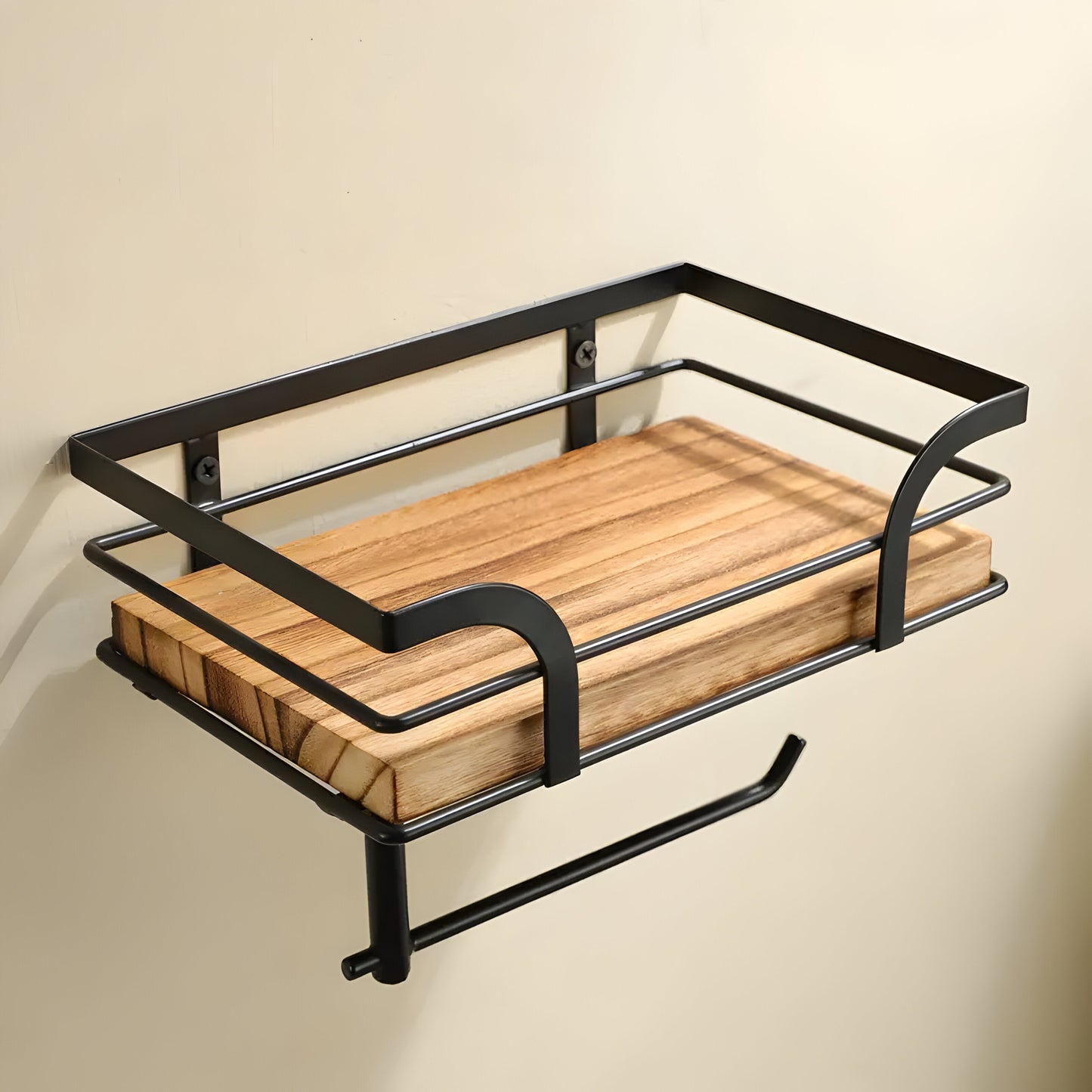 Wandregal Holz Mit Papierhalter – Elegante Lösung Für Ihr Badezimmer 7