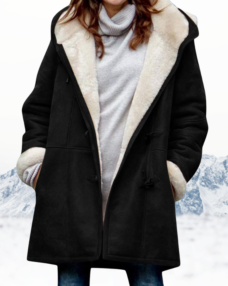 Manteau Duffle à Capuche Douillet pour Femme – Manteau Long Hiver Doublé en Polaire