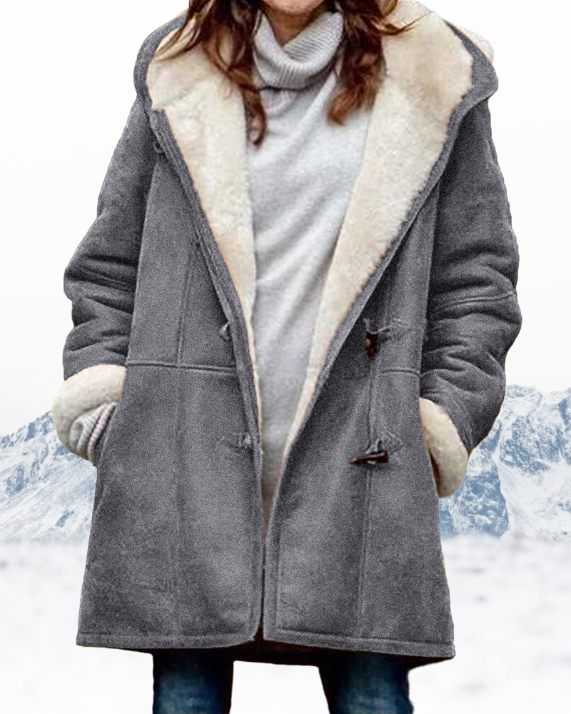 Manteau Duffle à Capuche Douillet pour Femme – Manteau Long Hiver Doublé en Polaire