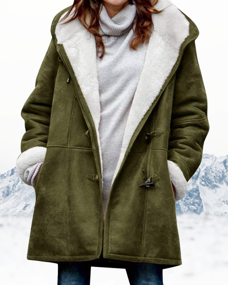 Manteau Duffle à Capuche Douillet pour Femme – Manteau Long Hiver Doublé en Polaire