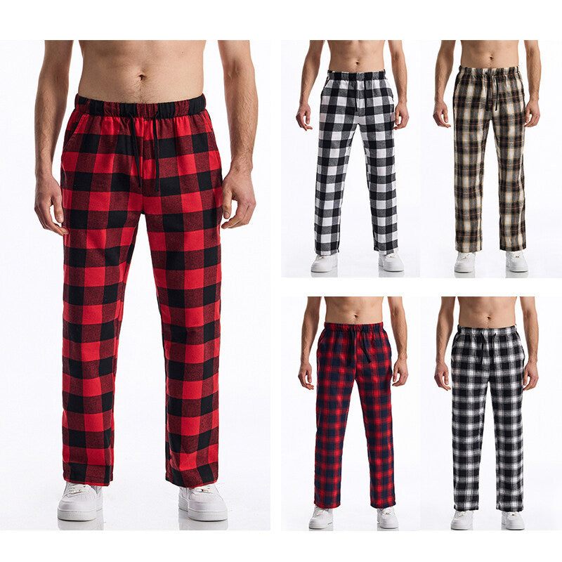 Flanell-Pyjamahose mit Karomuster für Herren