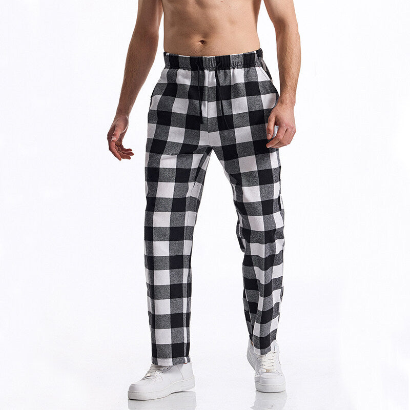 Flanell-Pyjamahose mit Karomuster für Herren