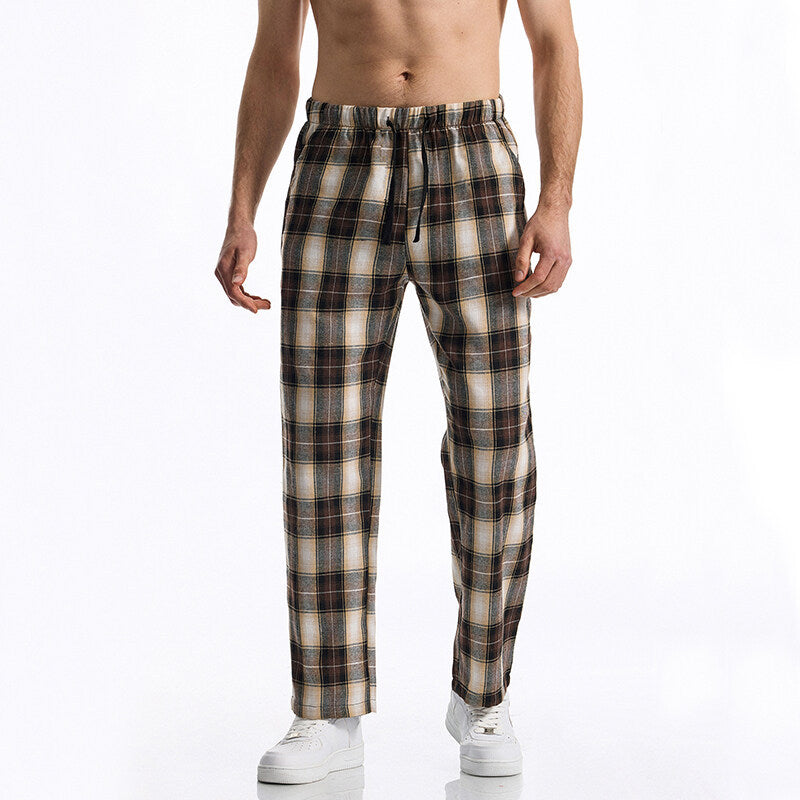 Flanell-Pyjamahose mit Karomuster für Herren