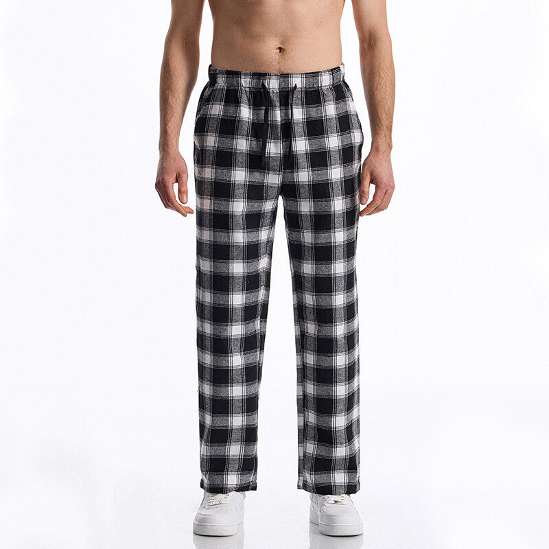 Flanell-Pyjamahose mit Karomuster für Herren