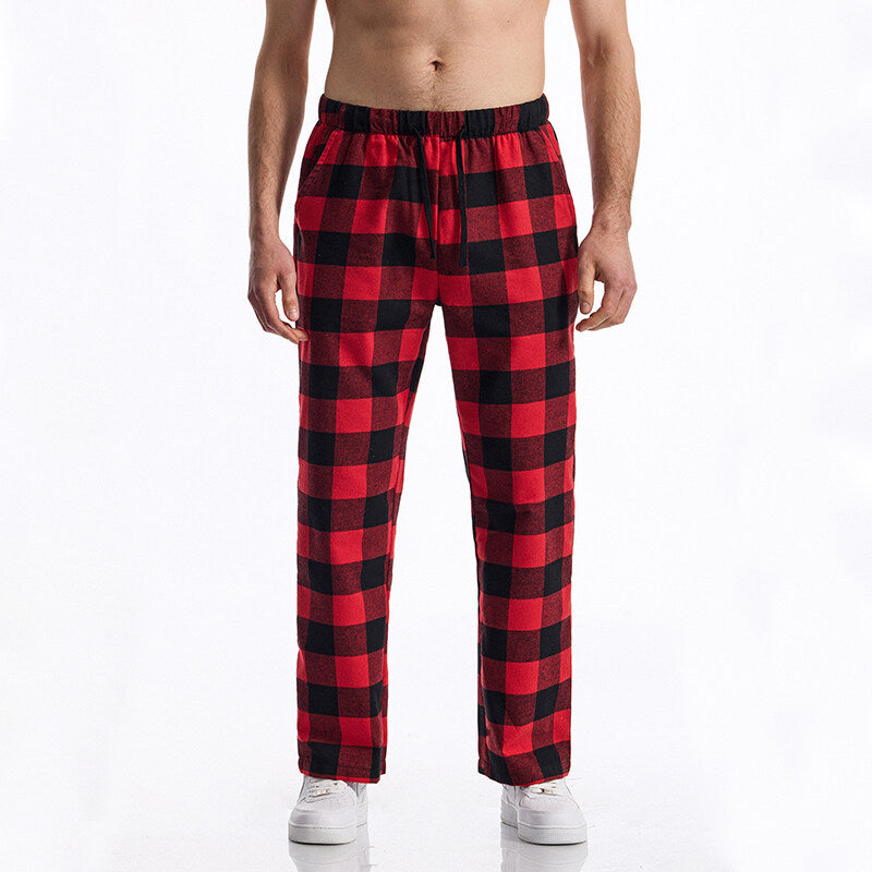 Flanell-Pyjamahose mit Karomuster für Herren