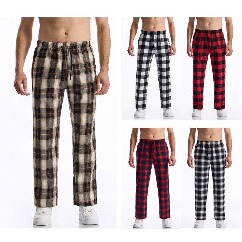 Flanell-Pyjamahose mit Karomuster für Herren