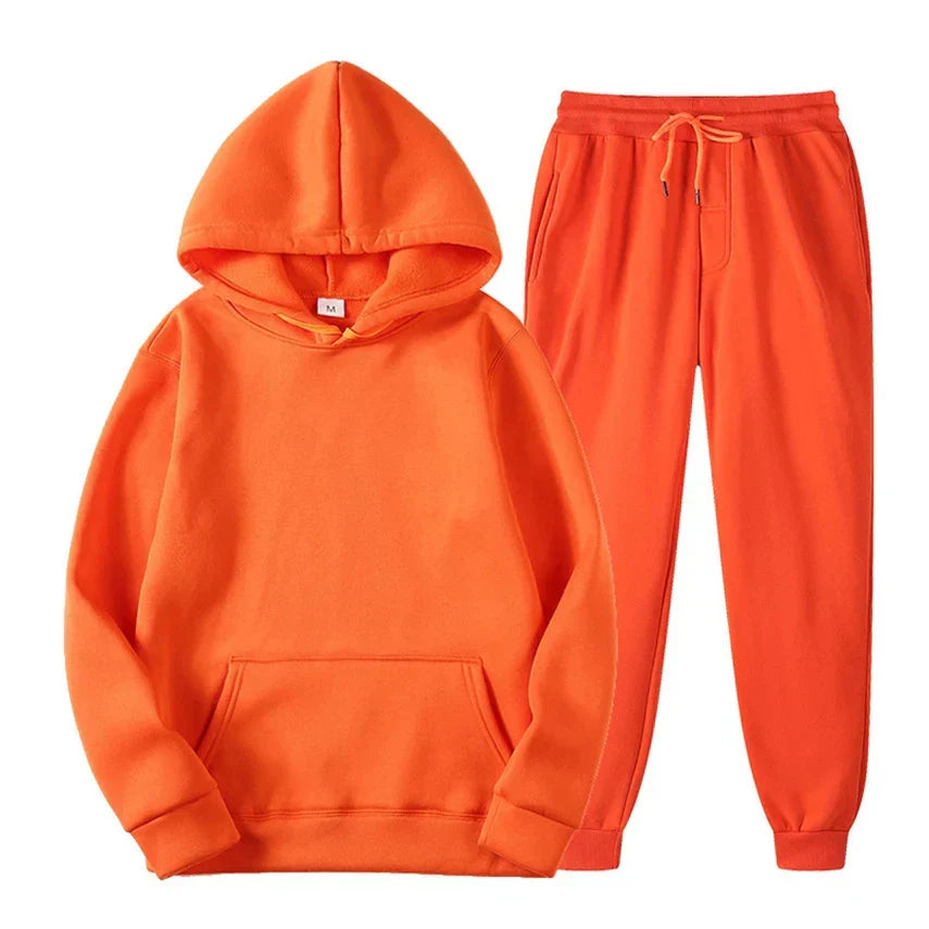 Ensemble survêtement hiver homme isolé - Polaire - Capuche - Sportif