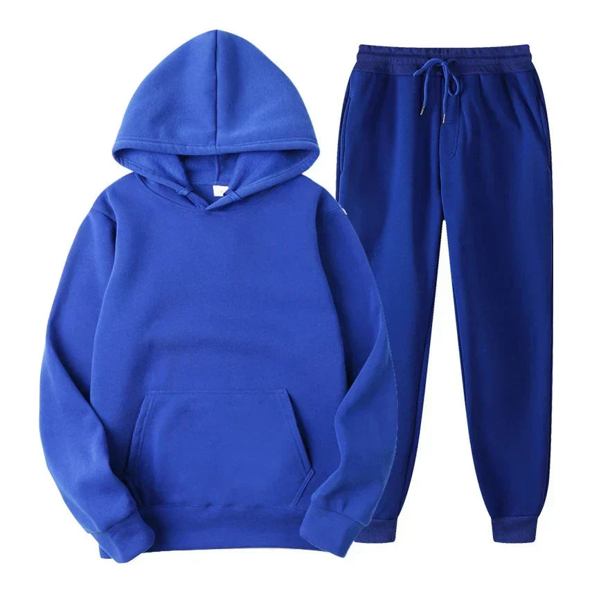 Ensemble survêtement hiver homme isolé - Polaire - Capuche - Sportif