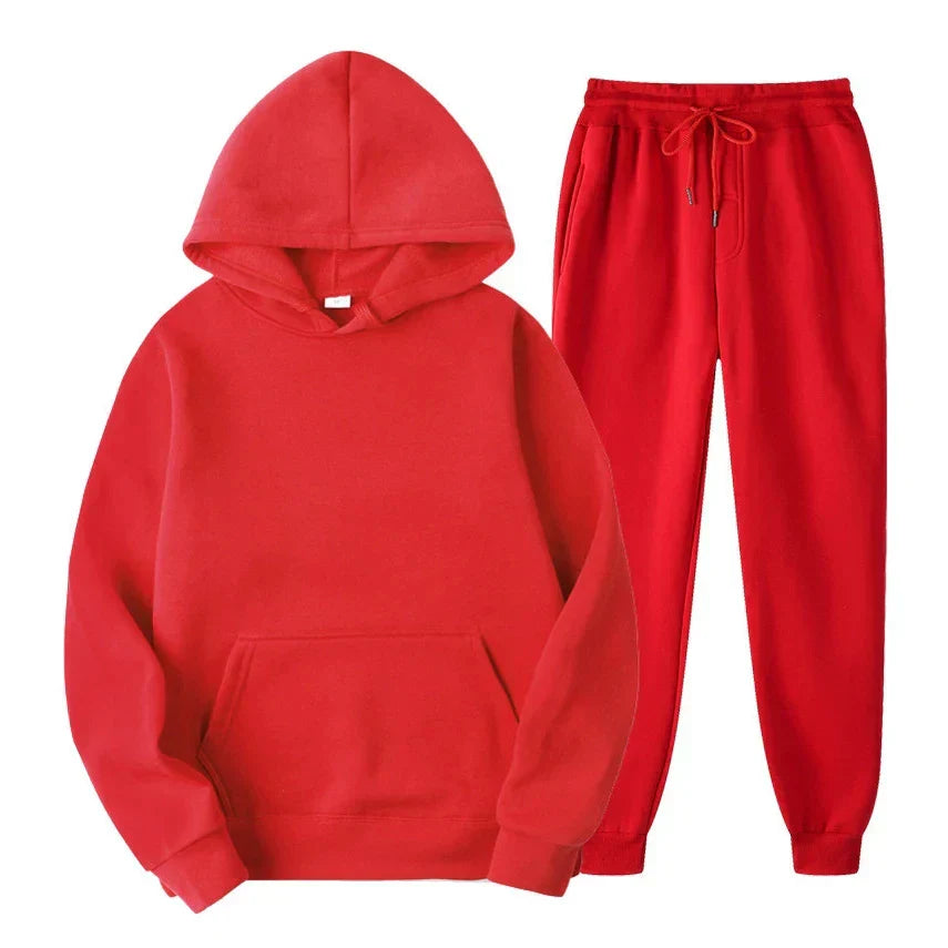 Ensemble survêtement hiver homme isolé - Polaire - Capuche - Sportif